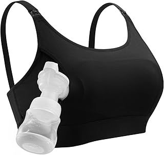 Momcozy 免提吸奶文胸,可调节吸奶器和哺乳文胸,吸奶和哺乳文胸合二为一