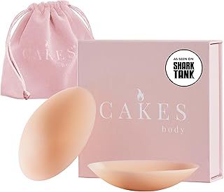 CAKES Body® Grippy 非粘性硅胶奶嘴套(无粘性) - 可重复使用,硅胶(圆形)